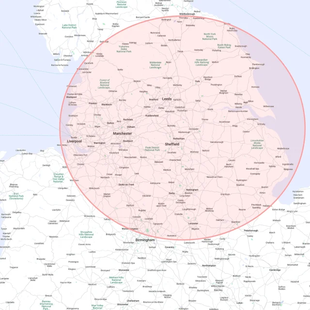 Locations covered